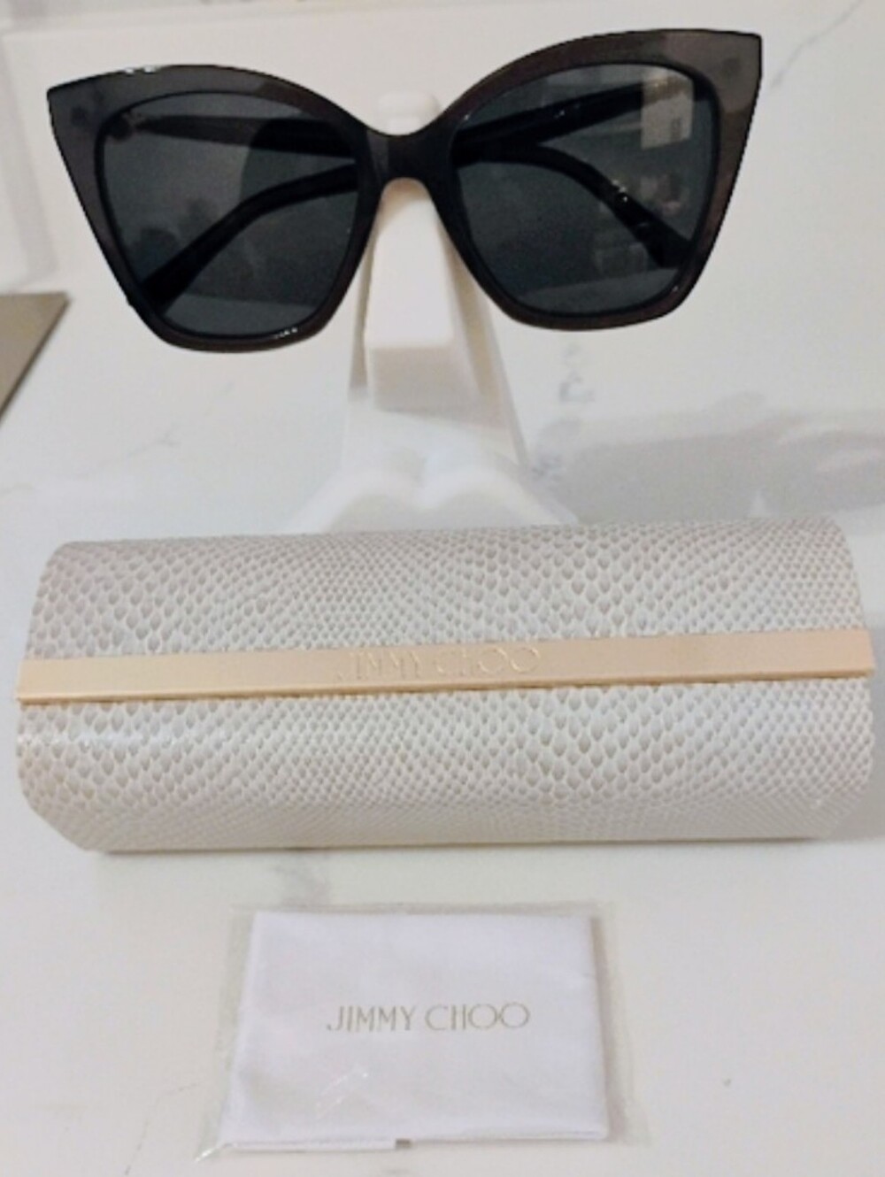 NEW Jimmy Choo Sunglasses with White Case